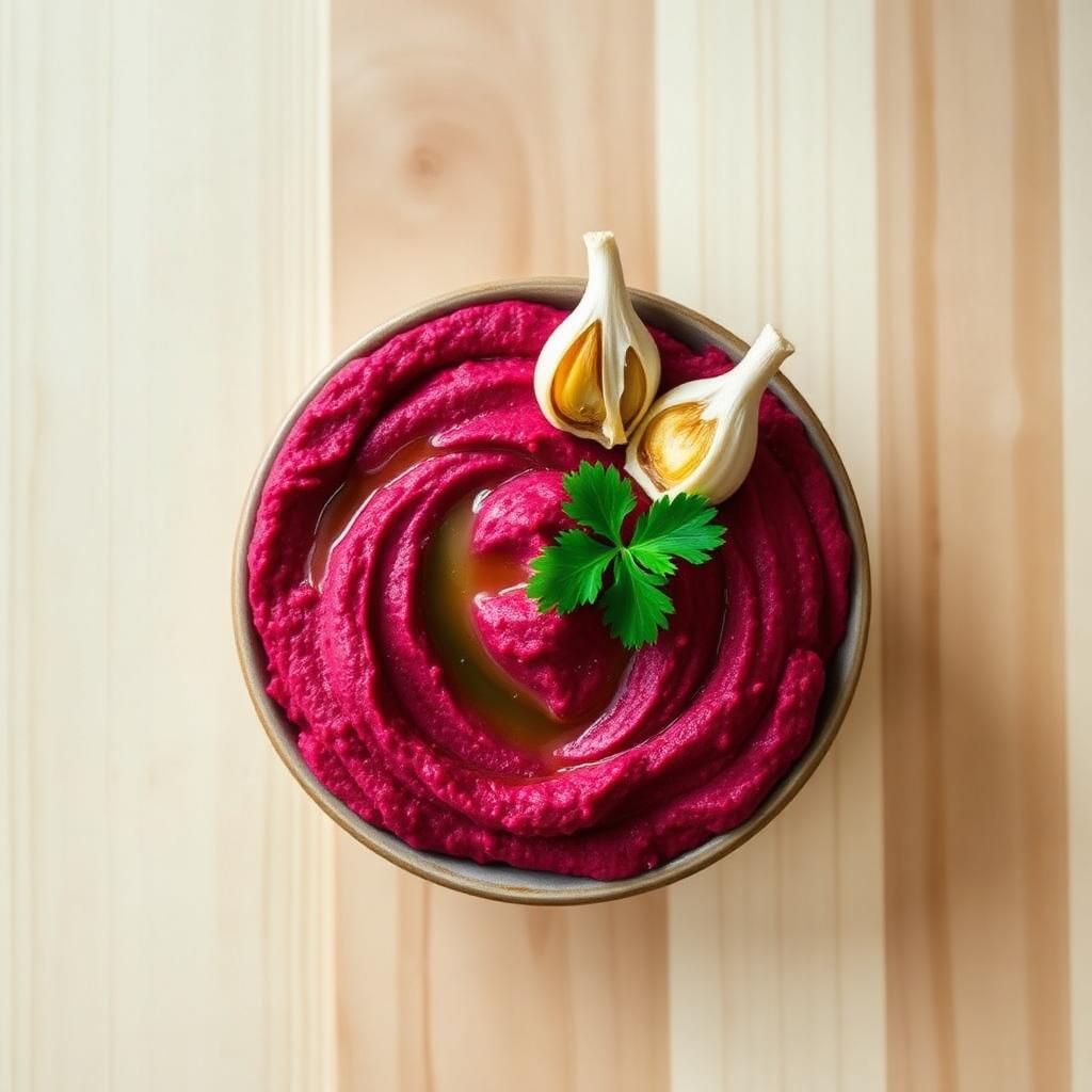 Red Beet Garlic hummus
