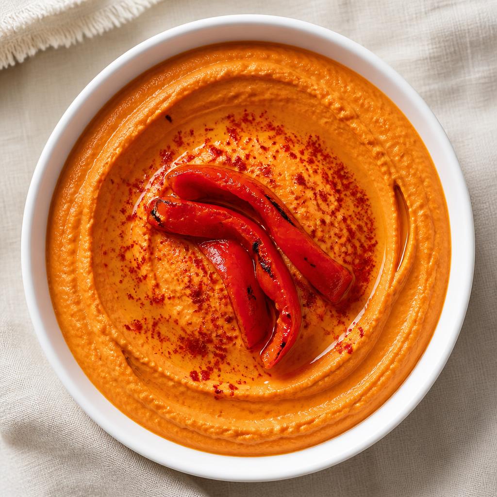 Red Bell Pepper hummus
